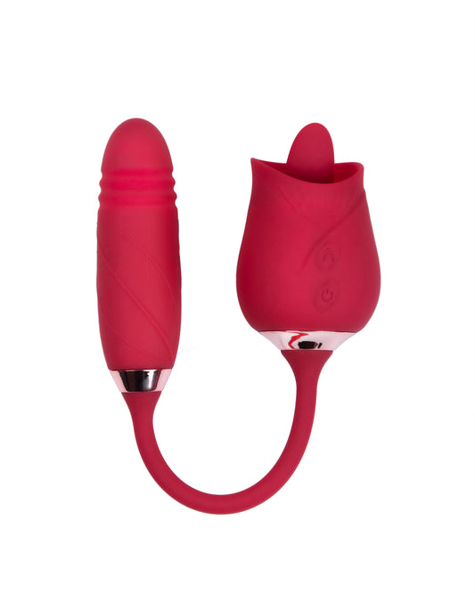 Rose Tongue 2 in 1 Vibrator