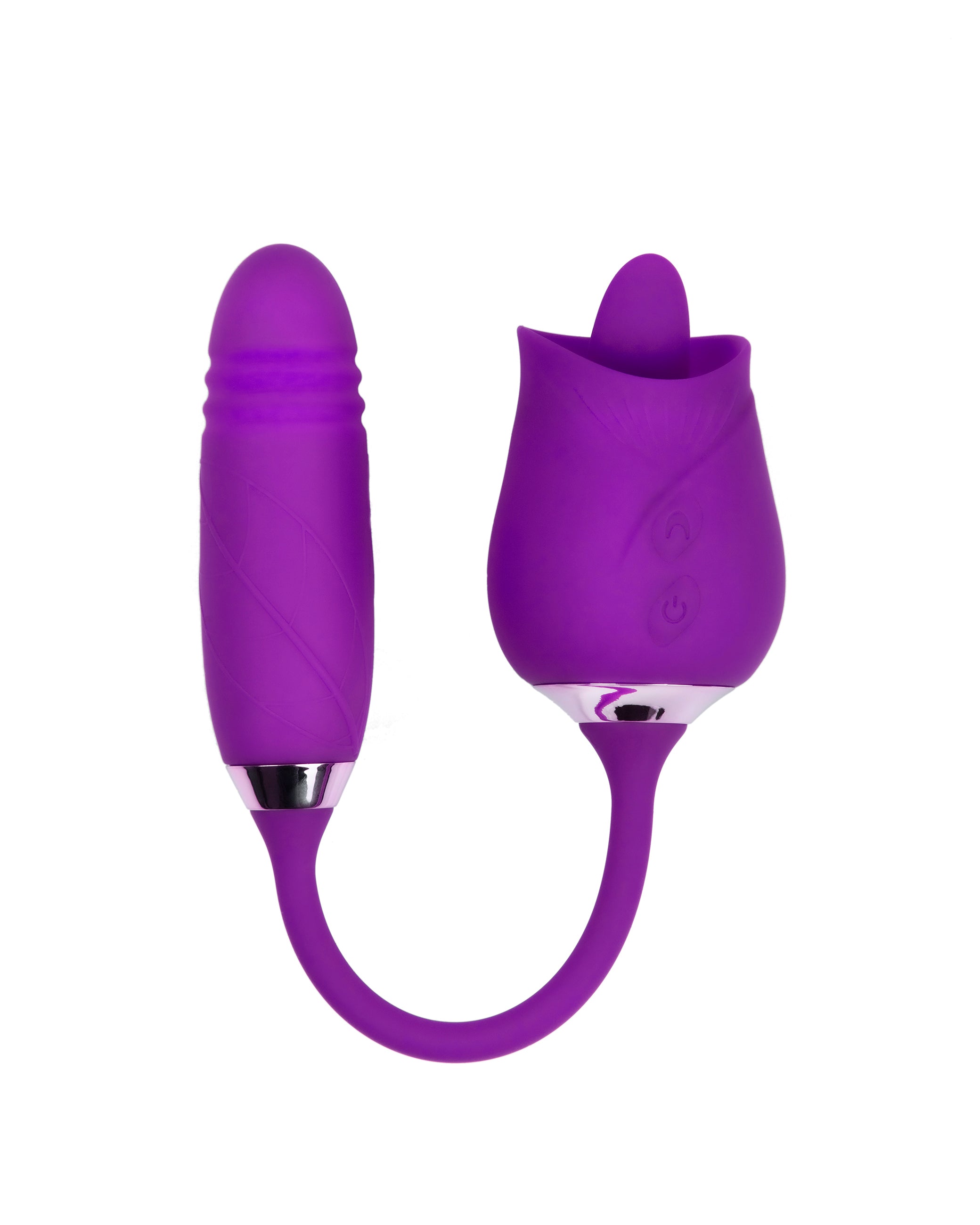Rose Tongue 2 in 1 Vibrator