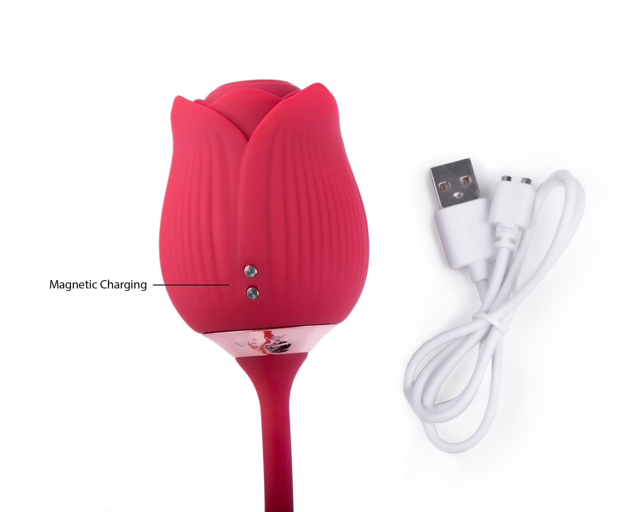 Rose Sucking Vibrator with Dildo