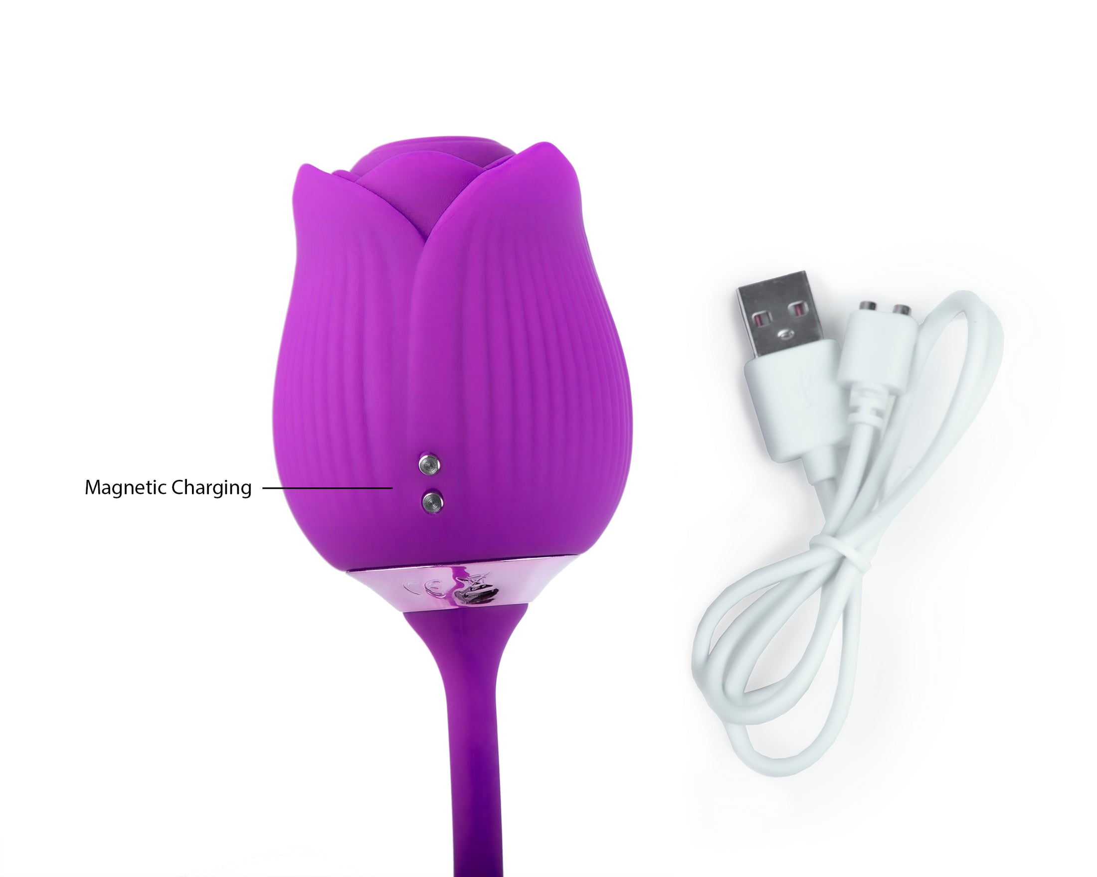 Rose Sucking Vibrator with Dildo